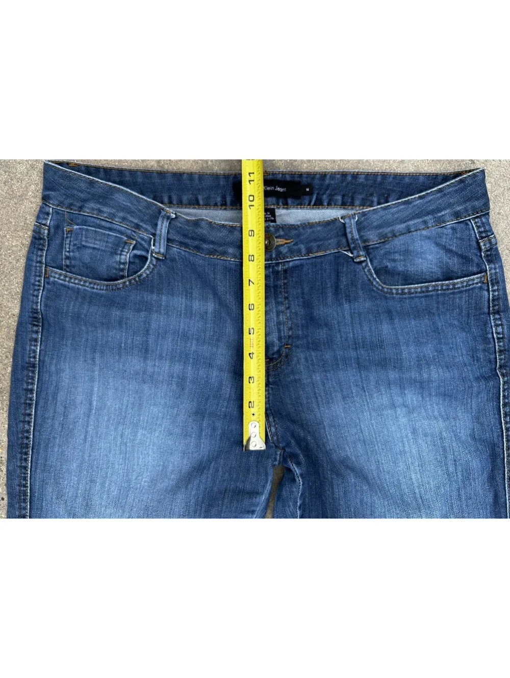 Calvin Klein Denim Jeans Blue Medium Fade Wash Women's 14 36W x 28.5L